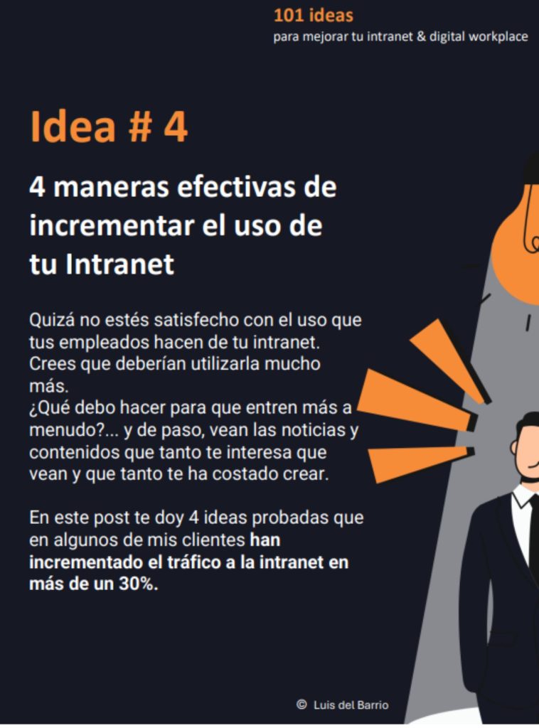 cuatro maneras de incrementar el uso de tu intranet