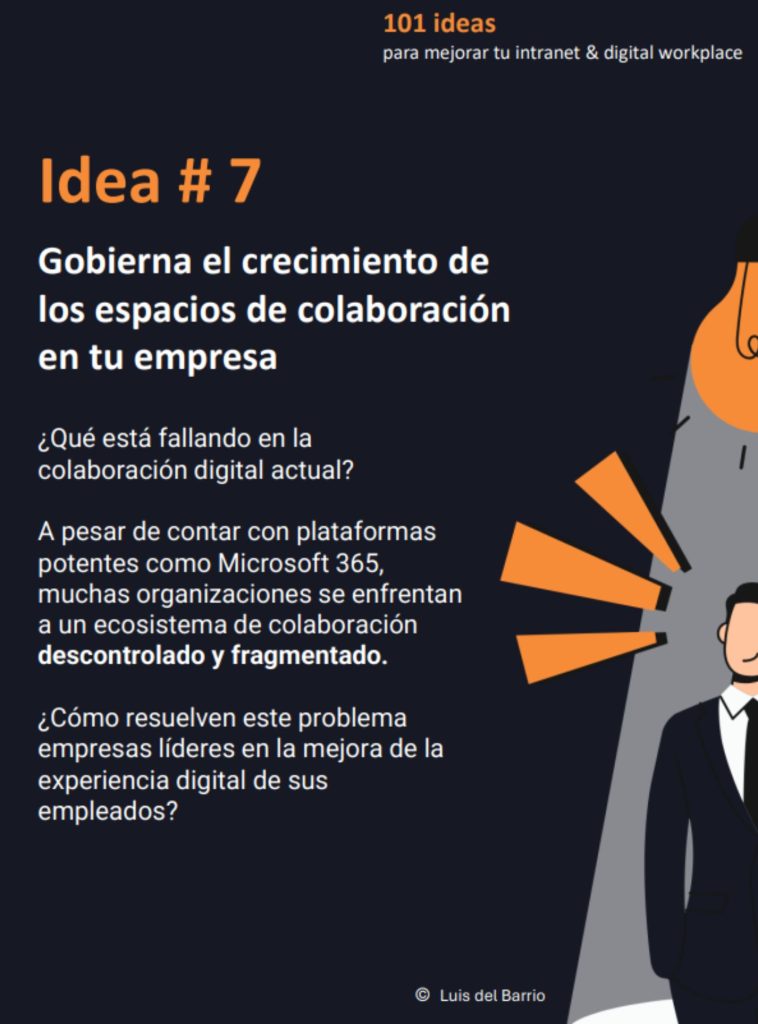 Gobierna el crecimiento de los espacios de colaboración en tu empresa