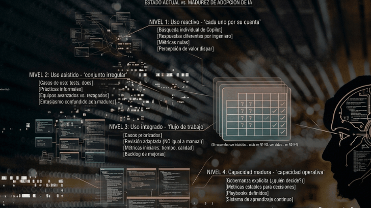 Niveles de adopción de IA en desarrollo: en qué punto está tu equipo