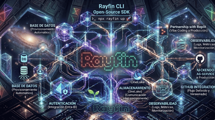 Rayfin: el backend que escribe tu agente y despliega Fabric