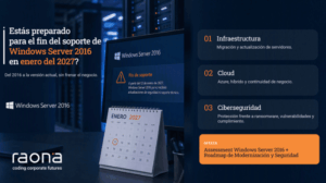 Windows Server 2016 llega a su fin